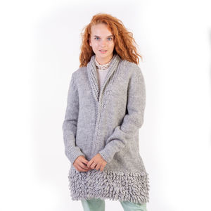 Network Cardigan Women size M Light Gray